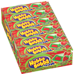 HUBBA BUBBA Max Strawberry Watermelon Bubble Gum, 5 Piece (18 Packs) image
