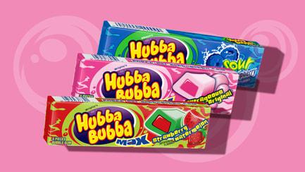 Bubble gum top hubba bubba