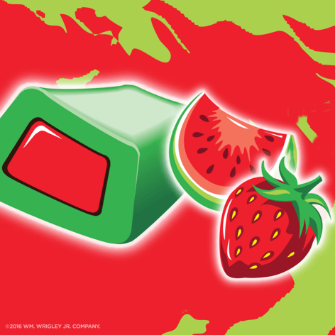 HUBBA BUBBA Max Strawberry Watermelon Bubble Gum, 5 Piece Pack